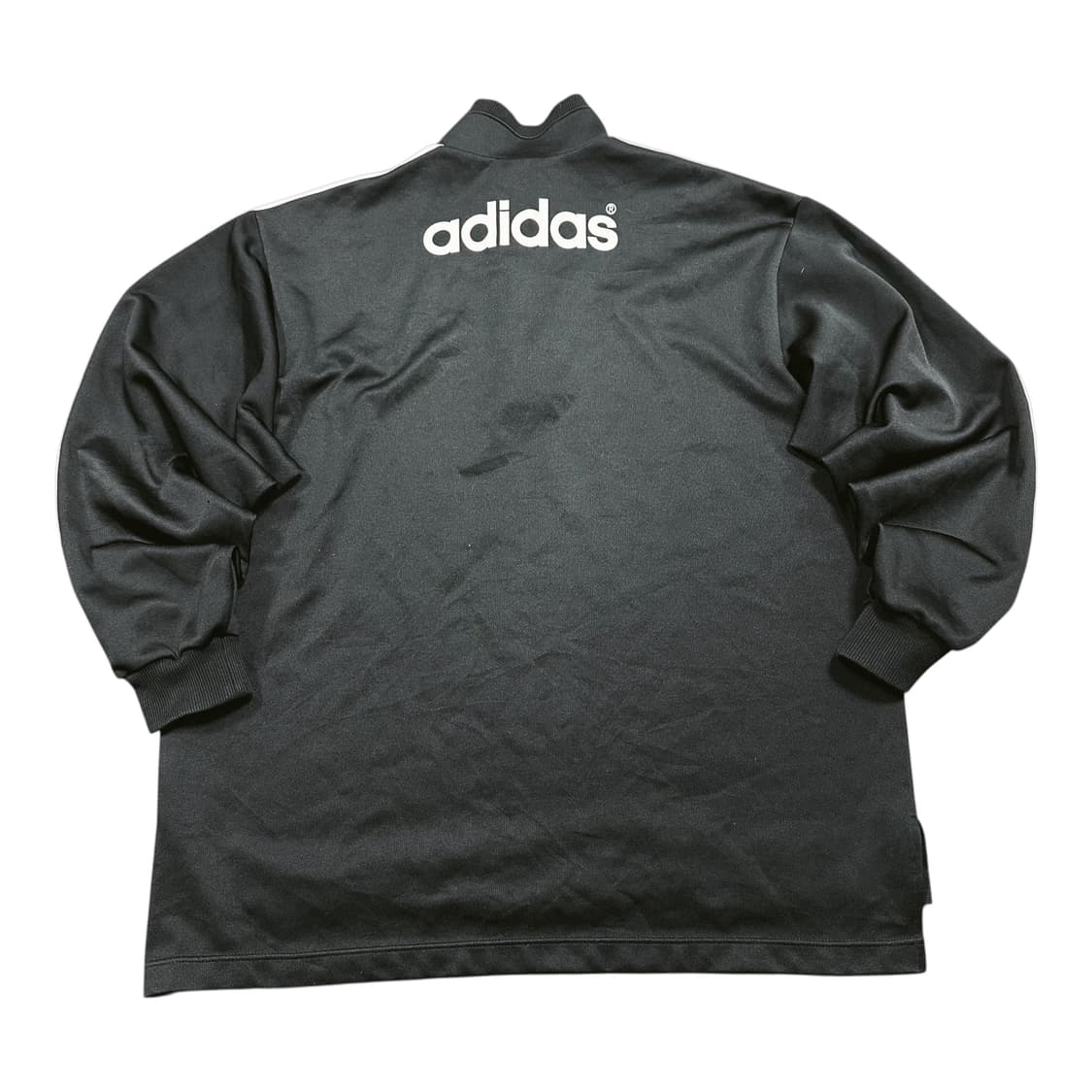 ✨ (바배) 아디다스 90s 재팬 빅로고 반집업 블랙 맨투맨  상품이미지2