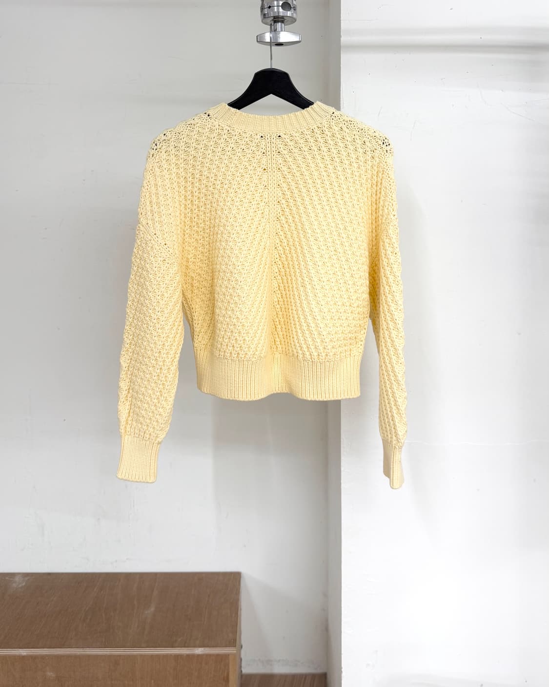 빈스 옐로우 드랍 숄더 니트 스웨터 상품이미지6