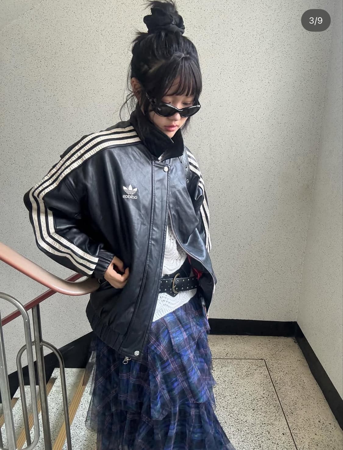 미라이클립 아디다스 가죽자켓 코디세트 상품이미지2