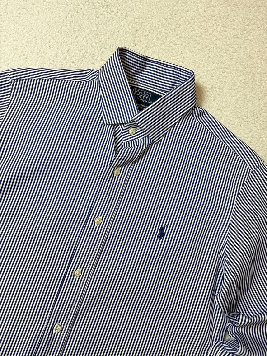폴로 랄프로렌 시그니처 스트라이프 포니 로고 셔츠 PN6492 상품이미지2
