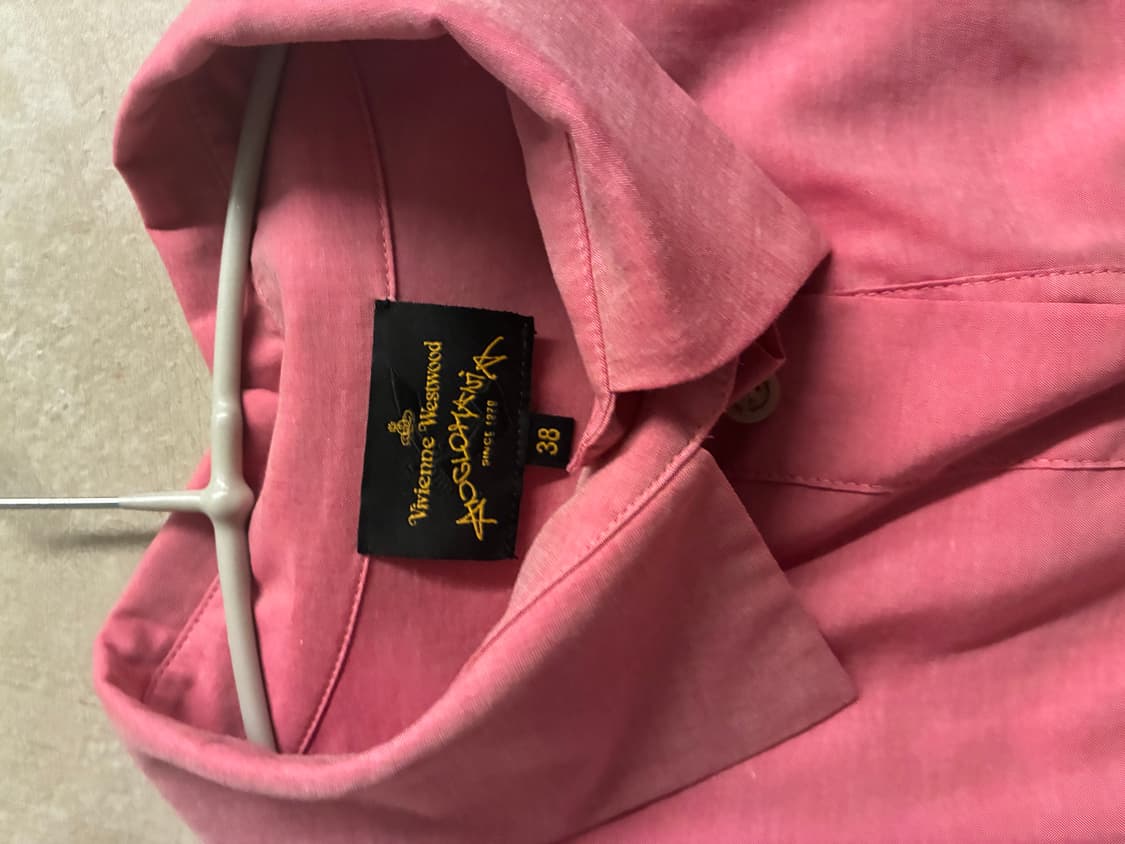 비비안웨스트우드 앵글로매니아 핑크 셔츠 38 상품이미지2
