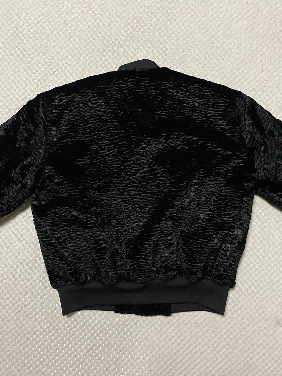 KYHO 기호 2WAY 벨벳 쇼트 봄버 블루종 자켓 블랙(클리닝O) 상품이미지3