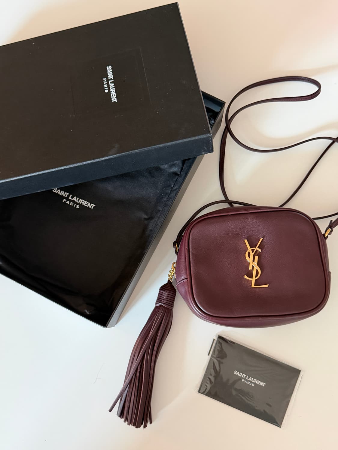 생 로랑 Saint Laurent 모노그램 태슬 블로거 미니 크로스백 상품이미지1