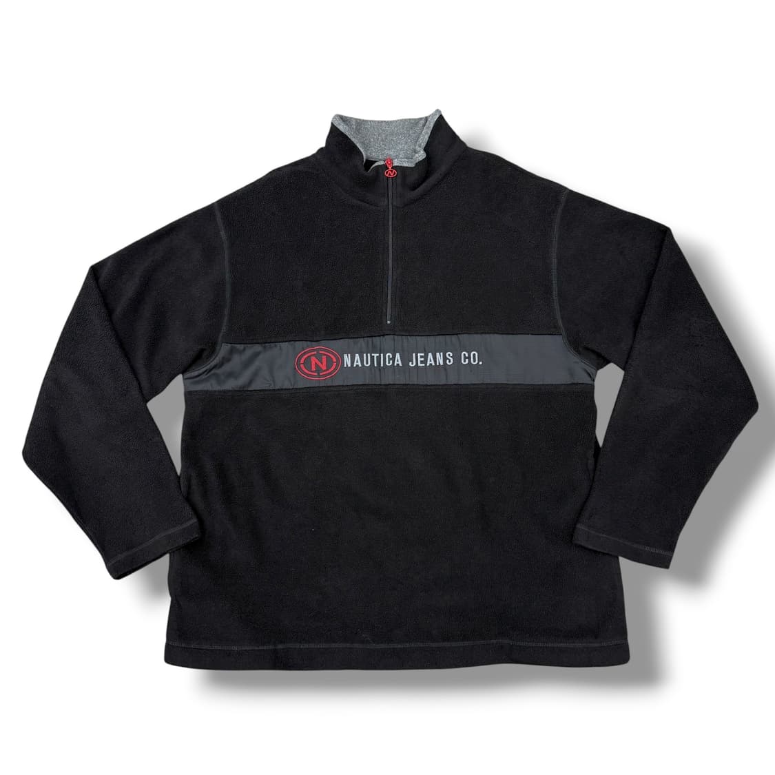 노티카 블랙 플리스 반집업 하프집업 상품이미지1