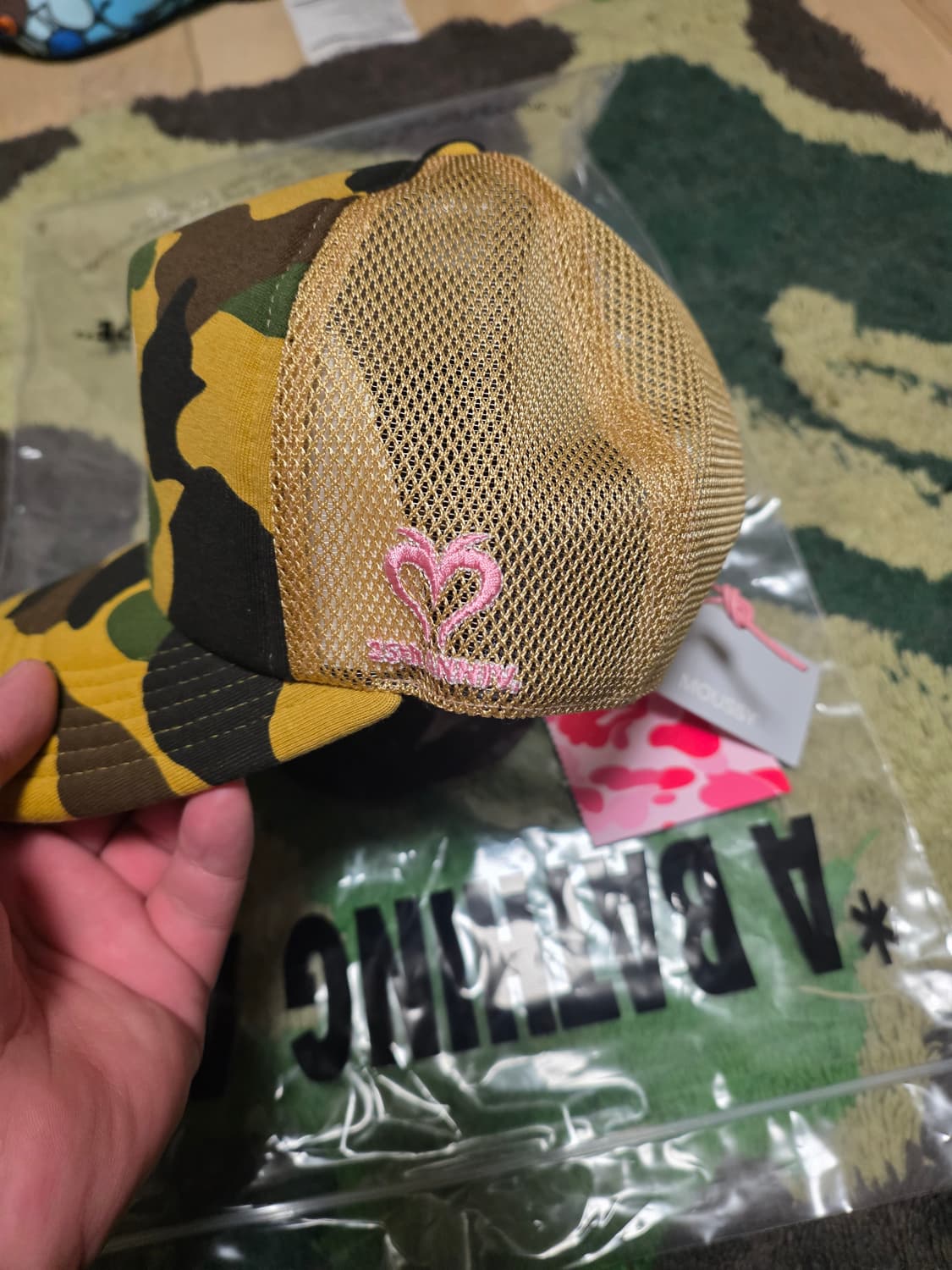 [OS] 베이프 x MOUSSY 1ST 황계 매쉬캡 상품이미지4