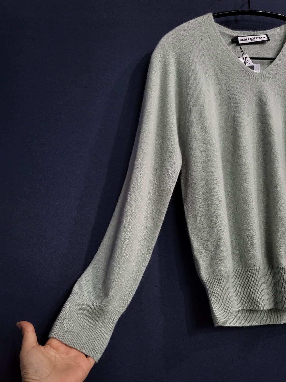 칼라거펠트 캐시미어100% 브이넥(새상품) 상품이미지3