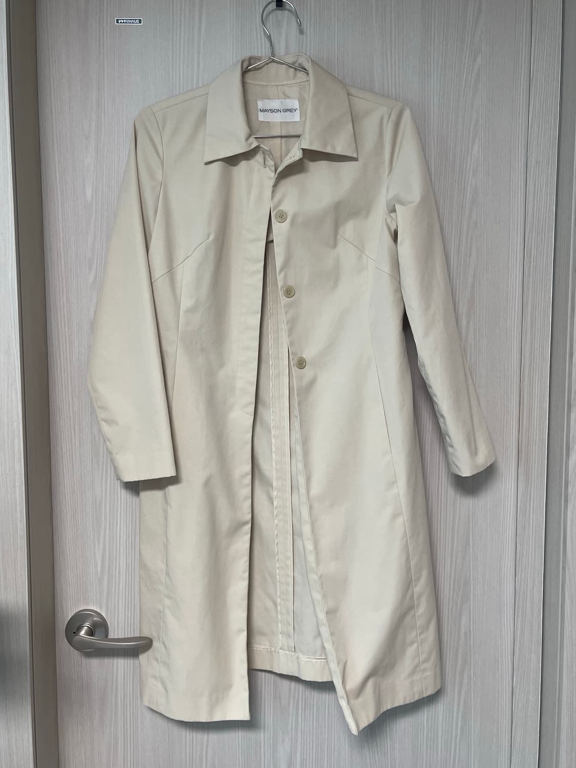 메이슨 그레이 베이지 트렌치코트 상품이미지1