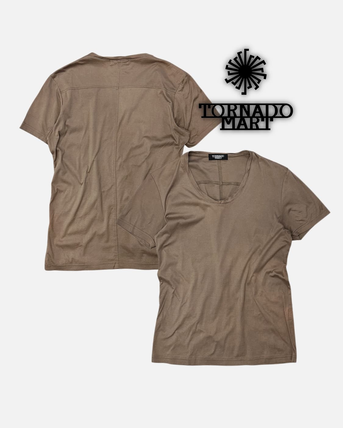 twist neck seam line t-shirt 상품이미지1
