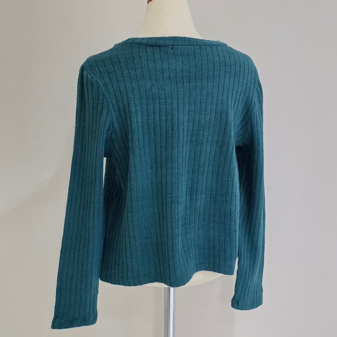 그린 모리걸 로즈 골지니트블라우스 상품이미지5