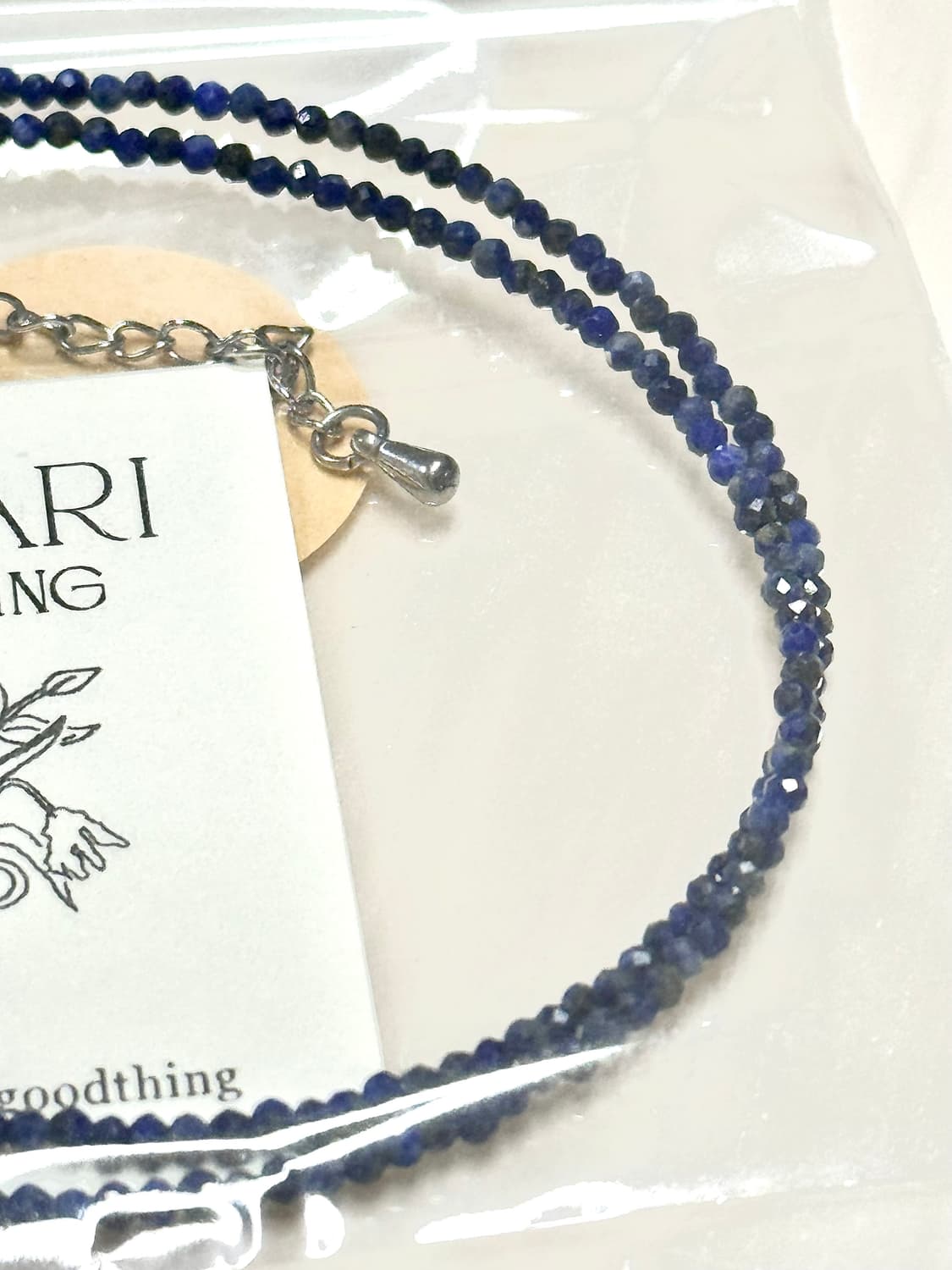 (핸드메이드) 천연석 라피스라줄리 원석목걸이 상품이미지3