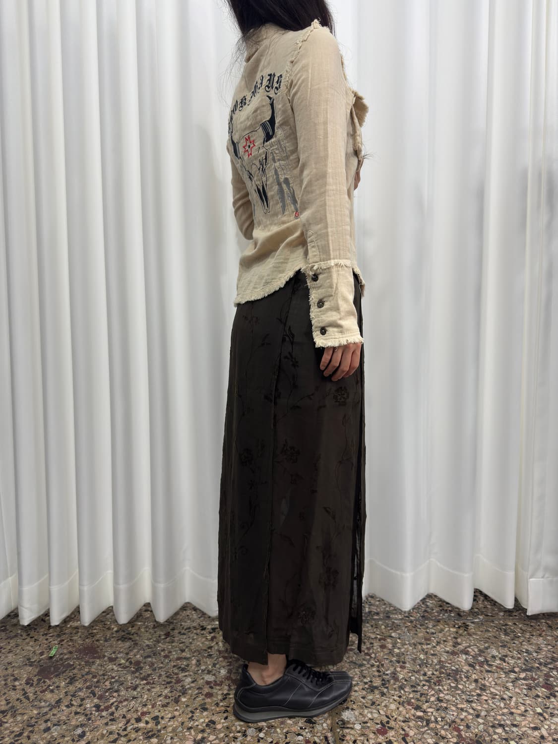 evex by krizia oriental wrap skirt 상품이미지4