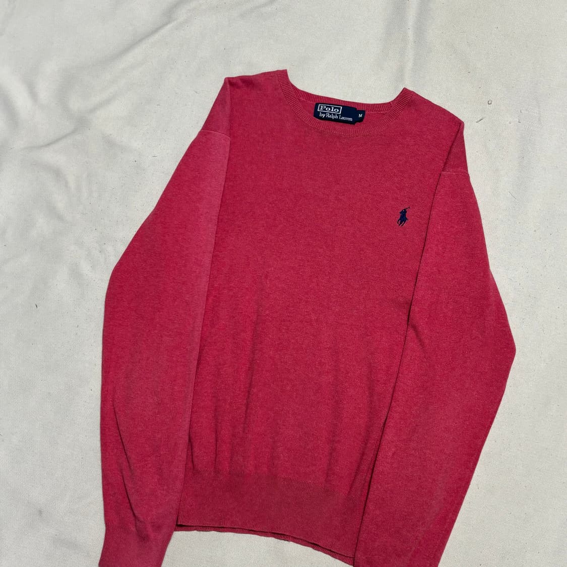 M 폴로랄프로렌 네이비 포니 핑크 울 니트 상품이미지1