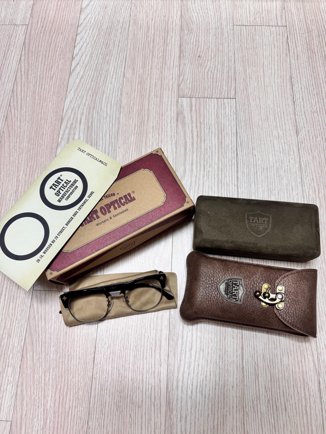 타르트옵티컬 TART OPTICAL FRANK A4 블랙 하금테 상품이미지1