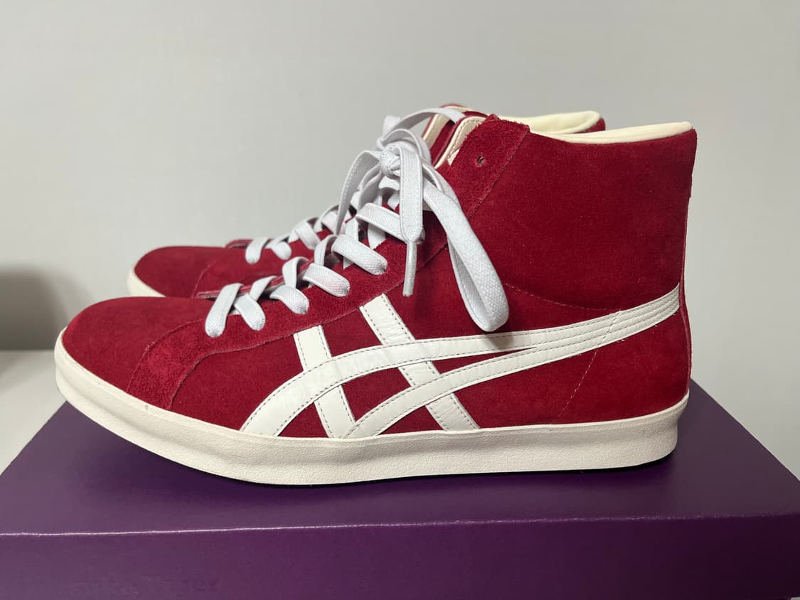 오니츠카타이거 파브레 하이 스웨이드 레드 니폰메이드 270 상품이미지2