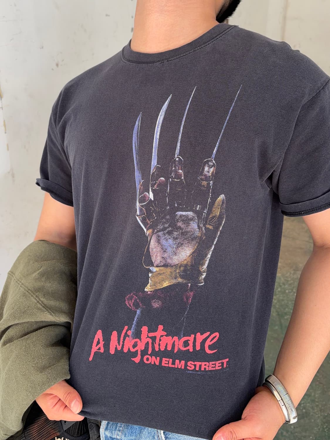 00’s A Nightmare on Elm Street print T 상품이미지4