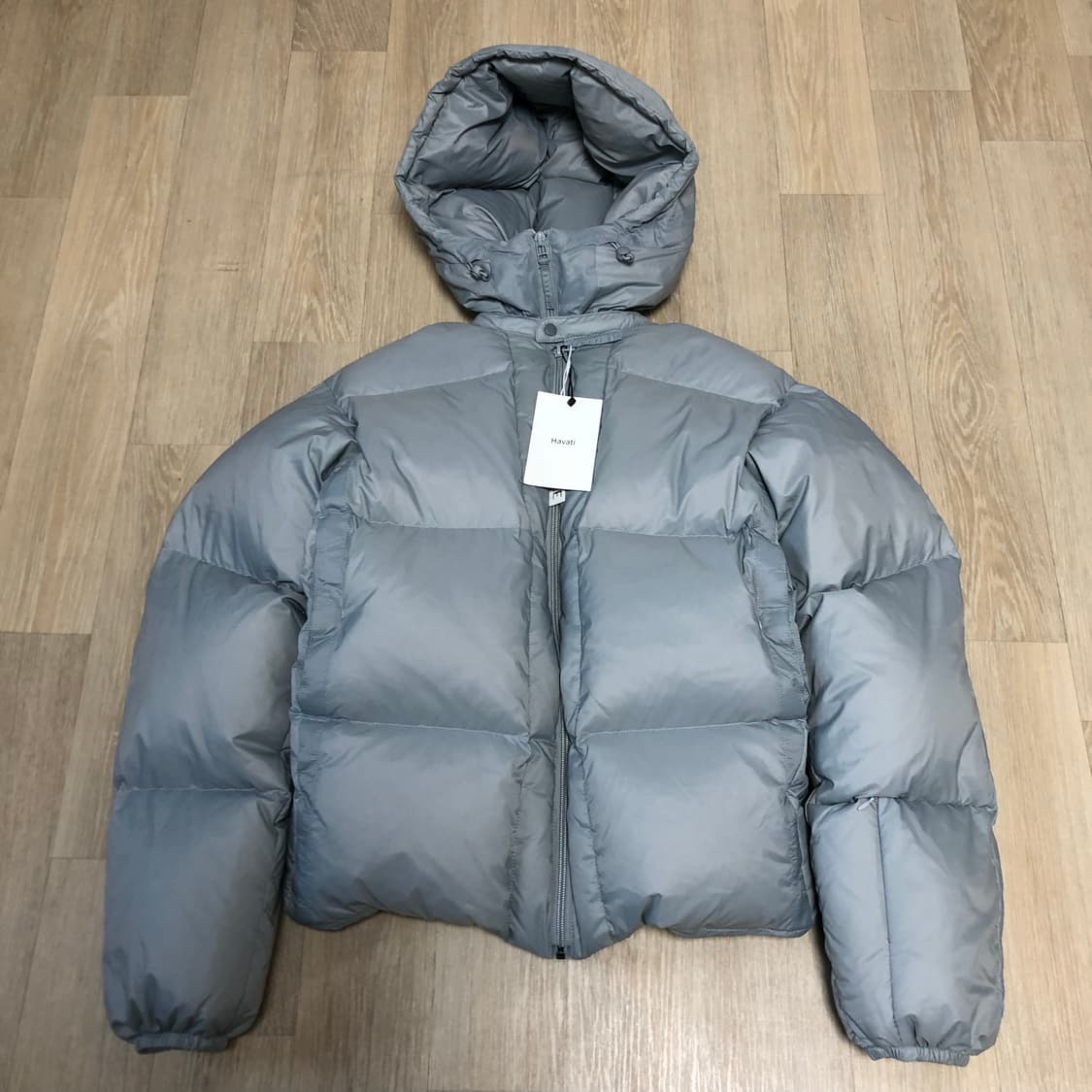 (우먼스 M) 새상품 누마레 이이 EE 우먼스 다운 파카 그레이 상품이미지7