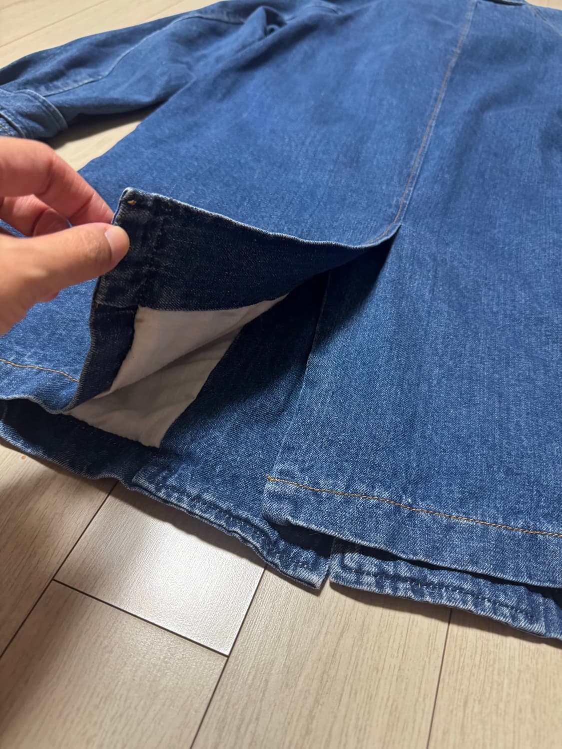 8-90s 일본빈티지 데님코트 상품이미지2