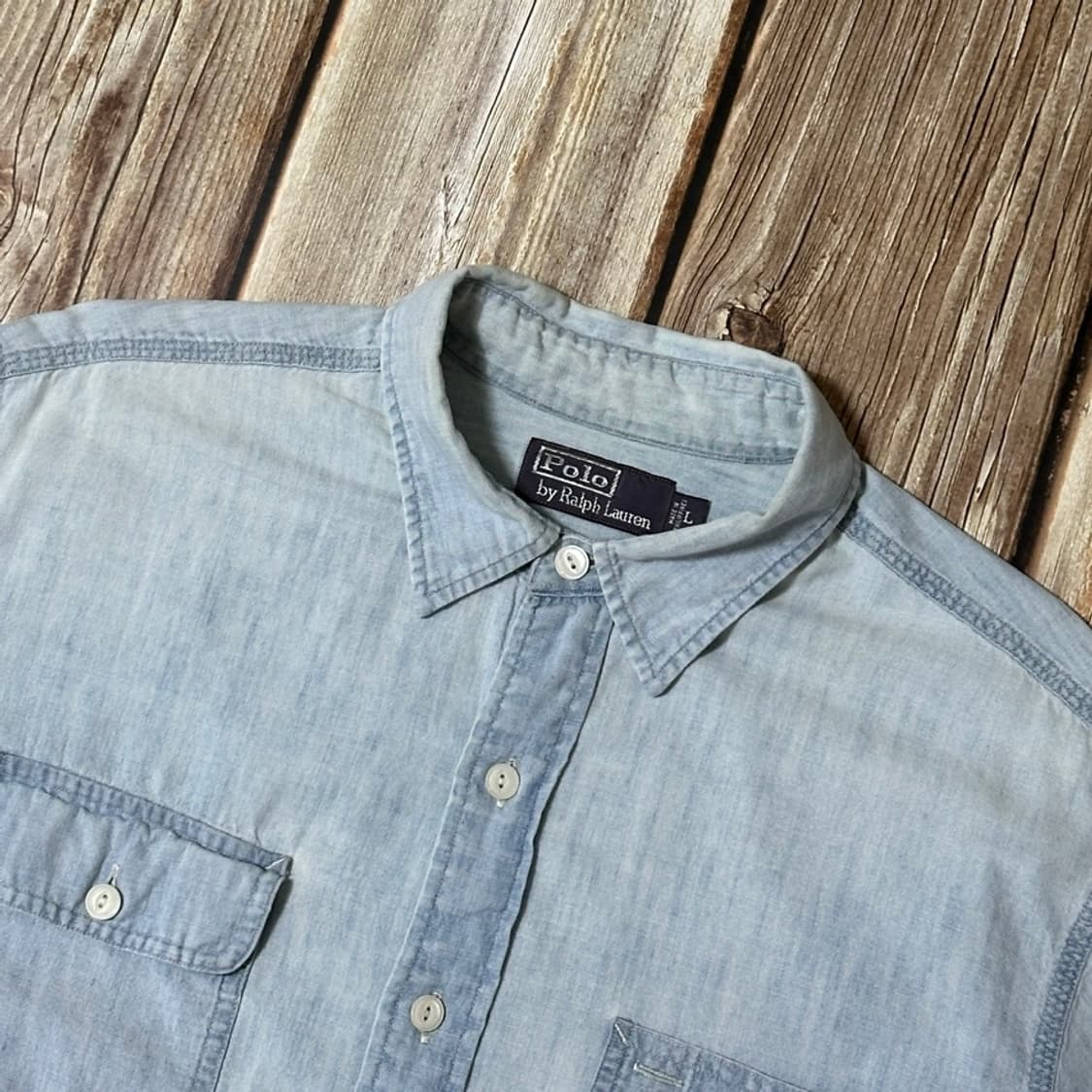 Polo Ralph Lauren 폴로랄프로렌 샴브레이 셔츠 L 사이즈 상품이미지4