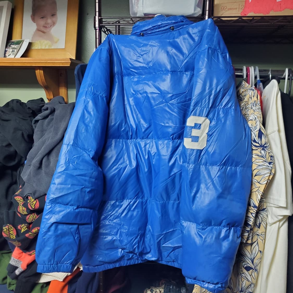 폴로 랄프로렌 빅포니 퍼프 다운 패딩 블루 상품이미지5