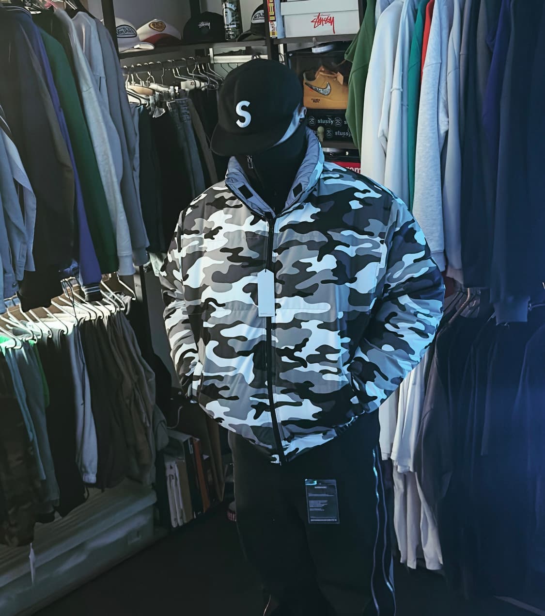 Supreme  17fw wool S logo 6패널 착샷 포함 상품이미지3