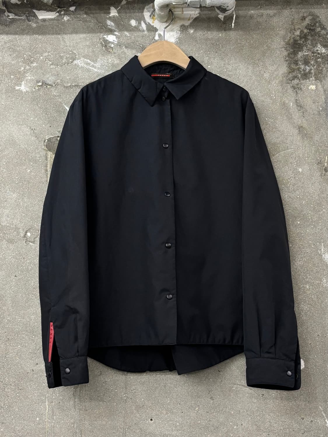 Prada 프라다 레드라벨 블랙 버튼 셔츠 자켓 상품이미지1