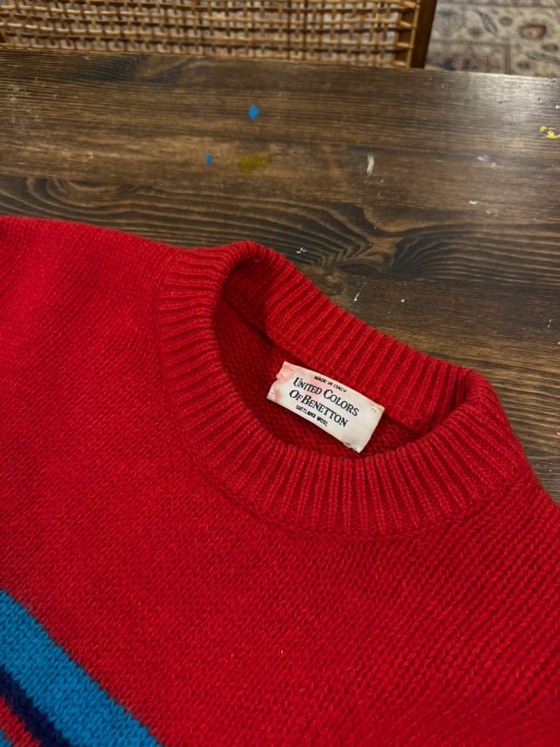 베네통 나바호 램스울 니트 100~105 상품이미지7