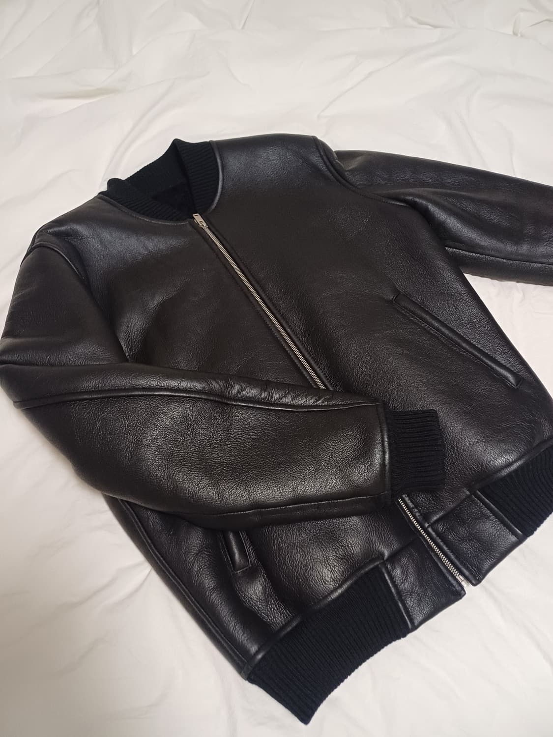 Sandro 산드로 무스탕  봄버 자켓 M 상품이미지10