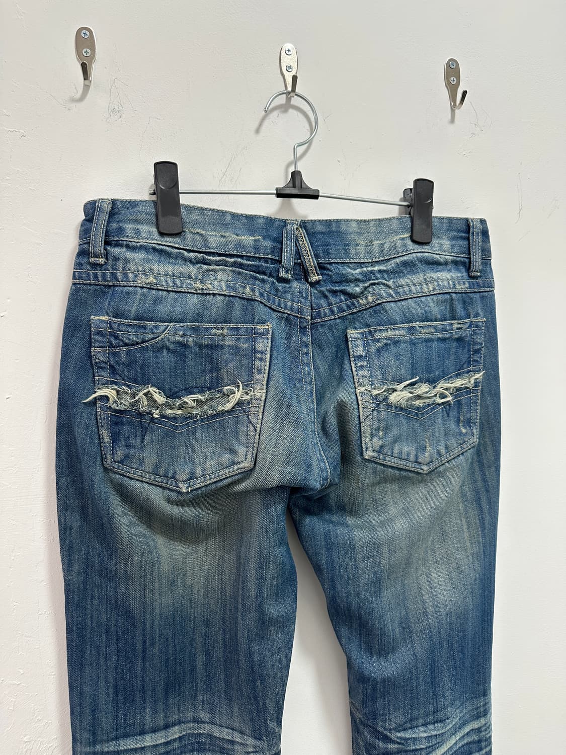 Vintage denim fade lines washing pants 상품이미지9