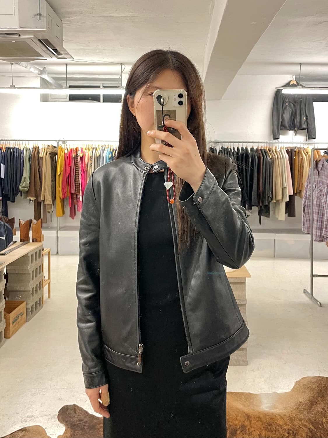 VTG leather rider jacket 빈티지 레더 라이더 자켓 상품이미지6