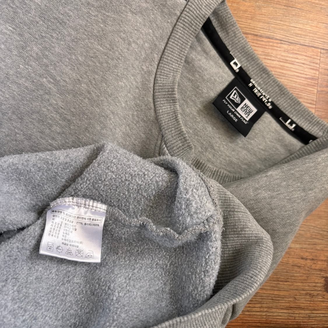 뉴에라 그레이 L 맨투맨 티셔츠 프린팅 MLB  상품이미지6