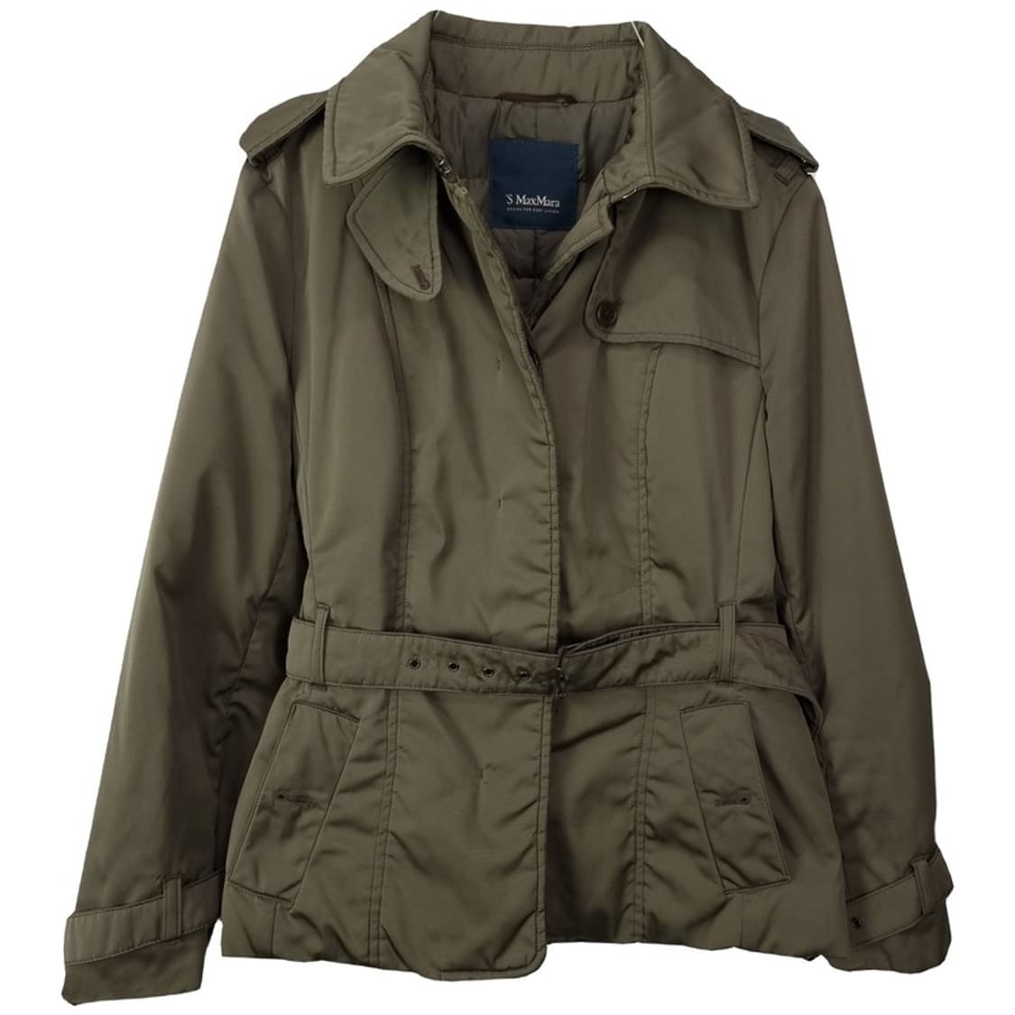 [막스마라] 벨티드 숏 트렌치 경량 패딩 자켓 P01289 상품이미지2