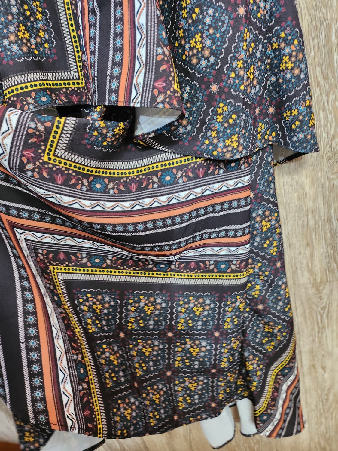 1185) 시슬리 패턴 롱원피스 상품이미지4