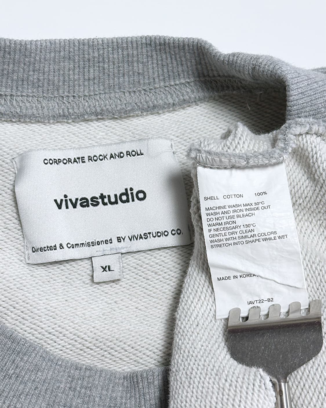비바스튜디오 맨투맨 그레이 상품이미지3