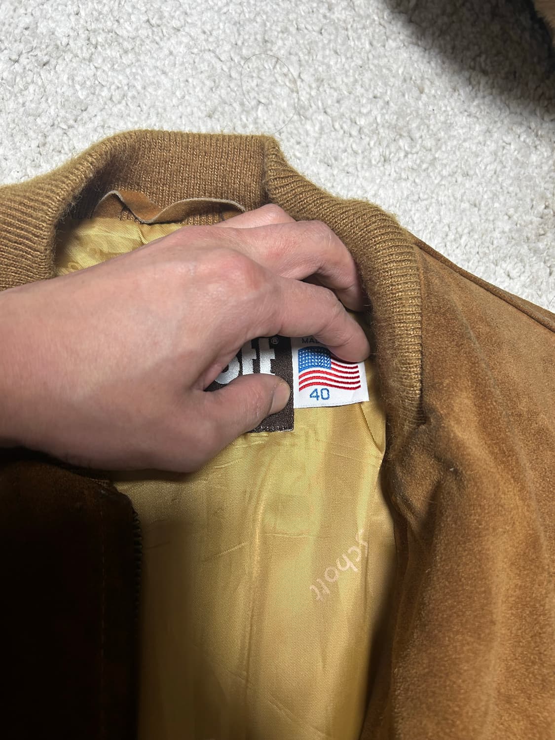 쇼트schott 스웨이드 자켓40,42 상품이미지5