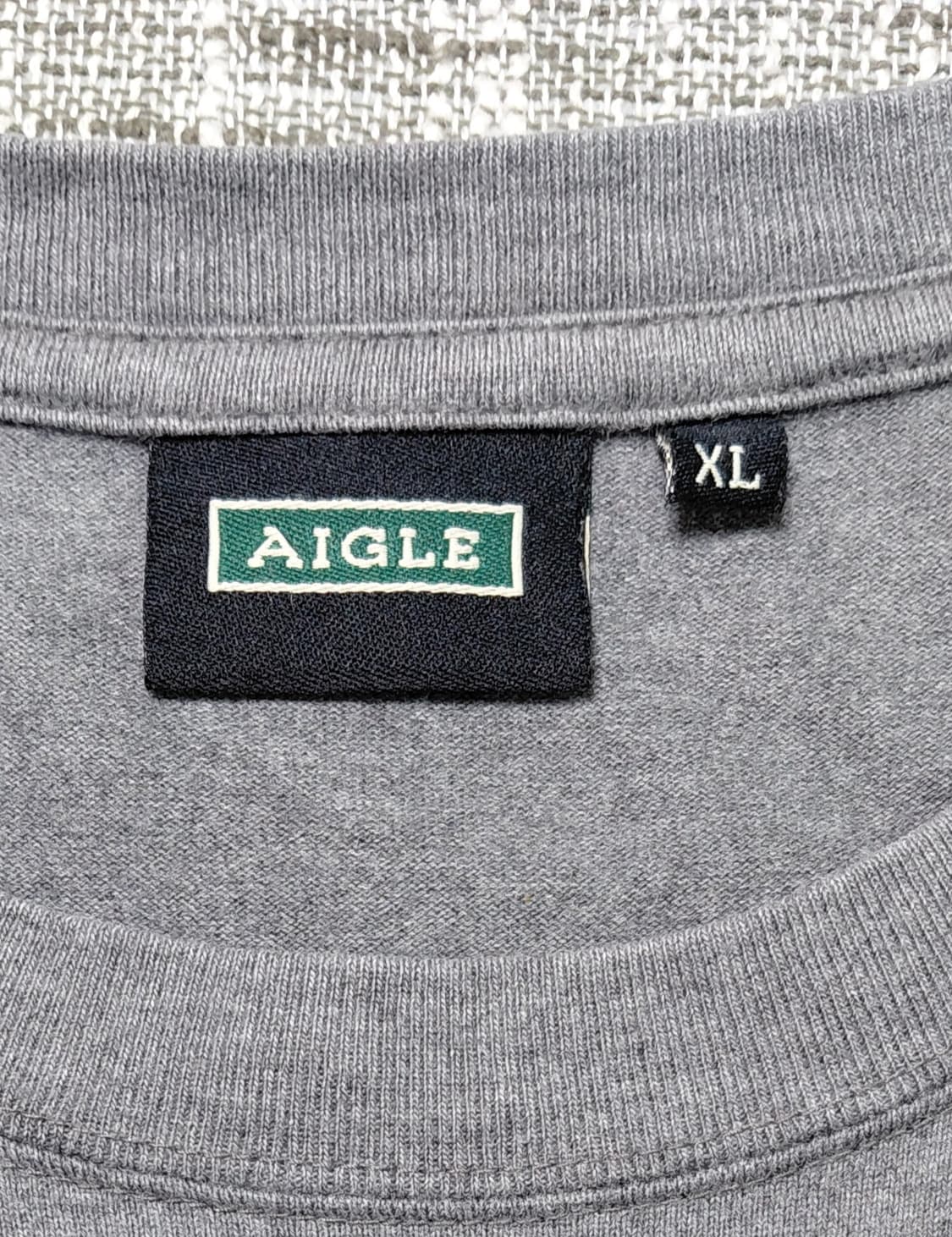 AIGLE 에이글 빈티지 아플리케 입체 로고 반팔 티셔츠 (XL) 상품이미지5