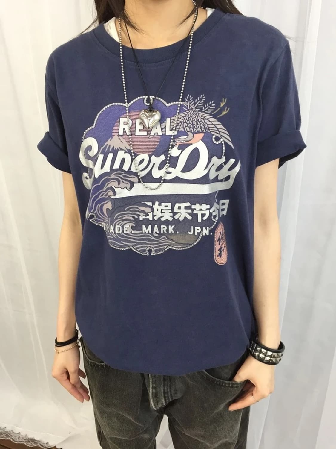 Superdry Navy Logo Graphic Tee 상품이미지2