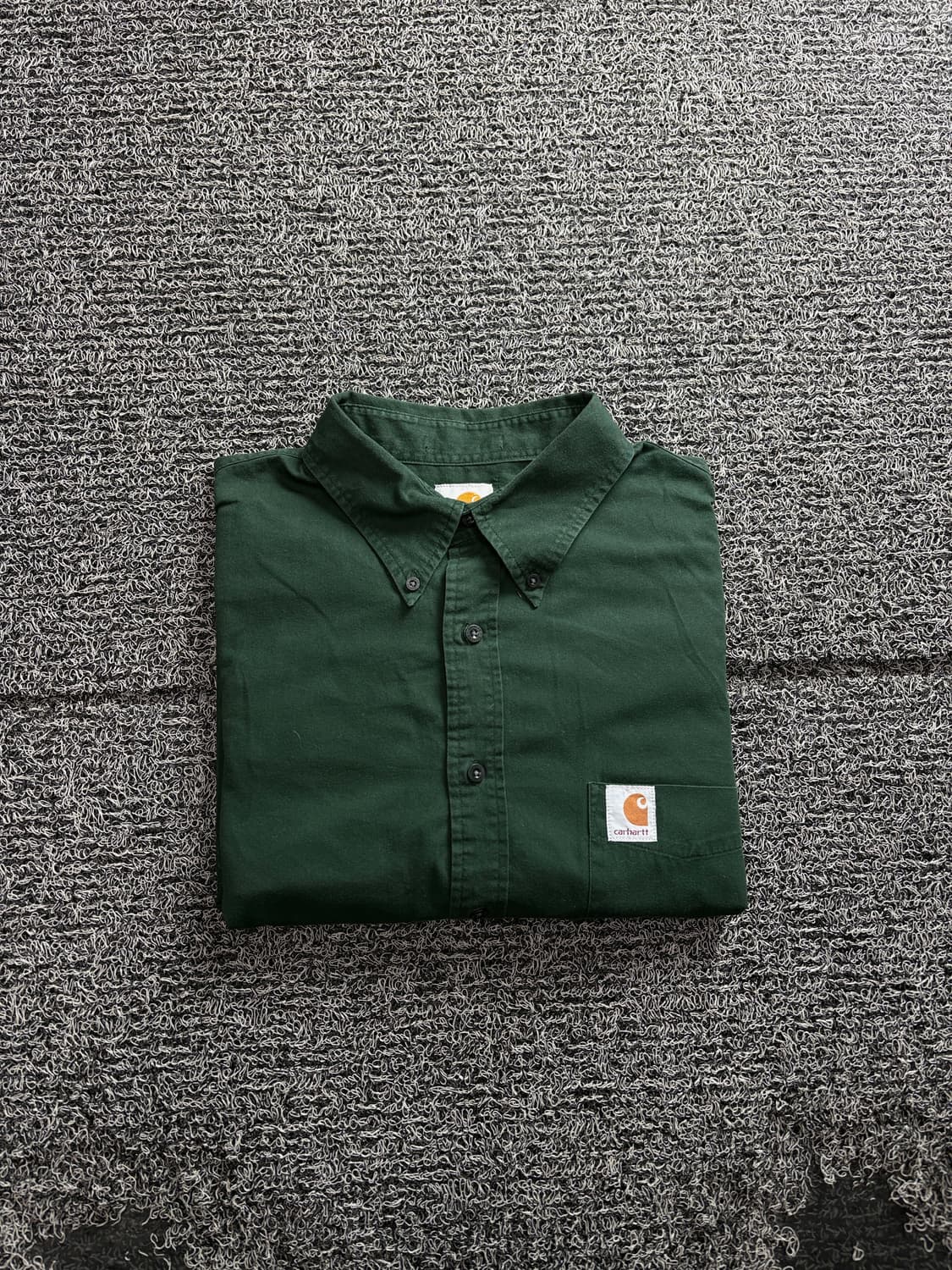 칼하트 올드스쿨 다크그린 워크 셔츠 3438 상품이미지1