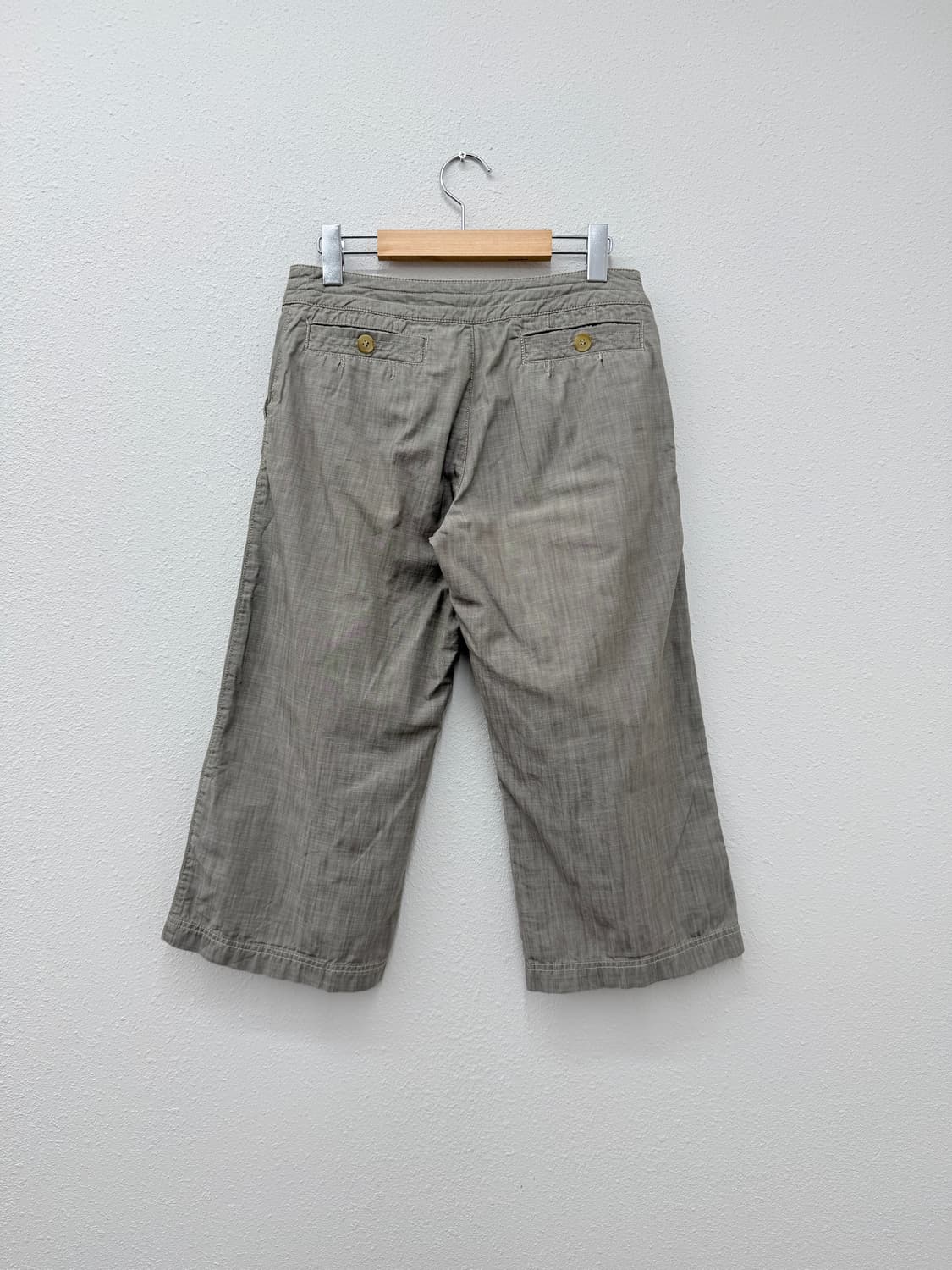 빈티지 Melrose 단추 디테일 카프리 팬츠 상품이미지4