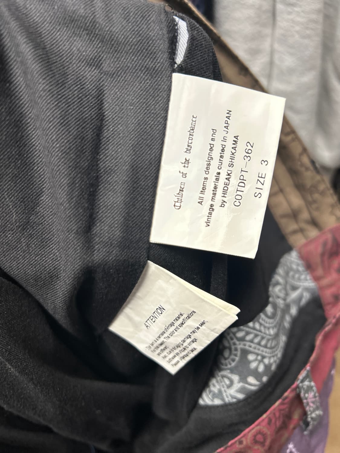 칠드런오브더 디스코댄스 빈티지 반다나 패치워크 본디지 팬츠 3 상품이미지5