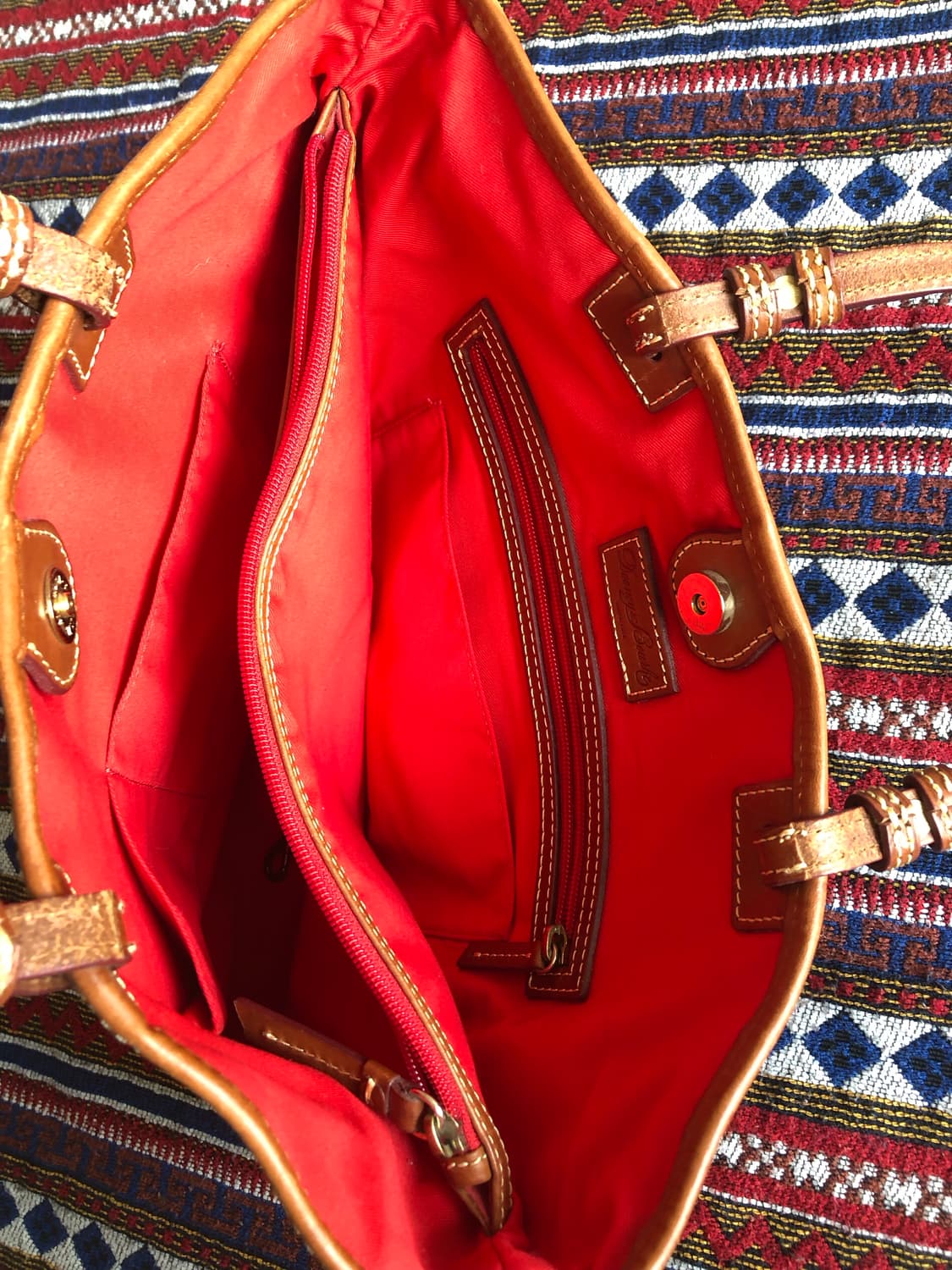 두니앤버크 브라운 레더 토트백 상품이미지4