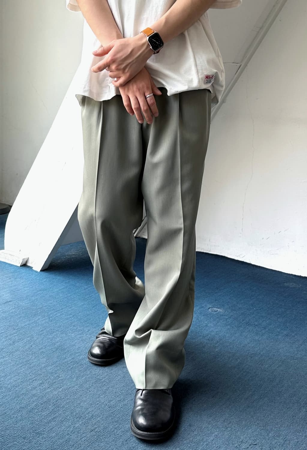 Tropical poly 2 pleats trouser 상품이미지4