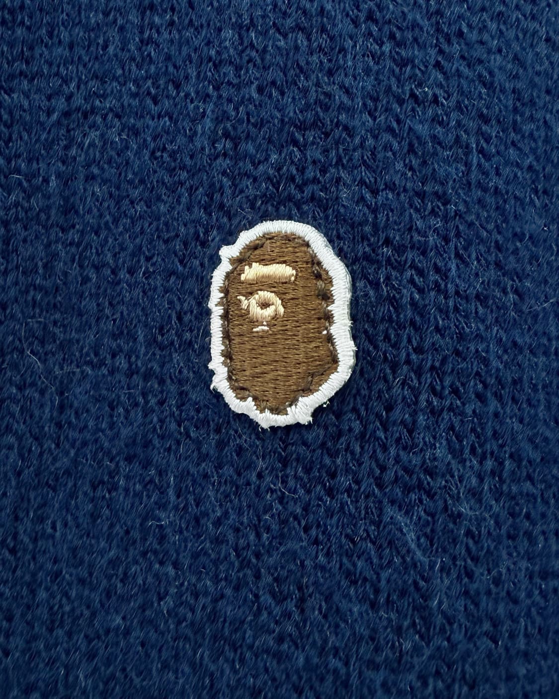 베이프 00s OG 에이프 헤드 컬러블럭 울 니트 후드집업 상품이미지4