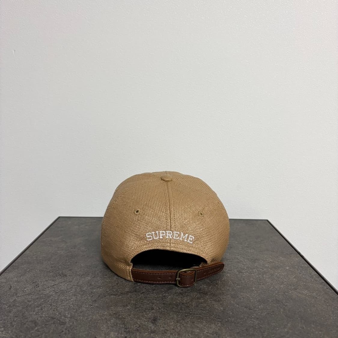 (OS) 슈프림 S로고 볼캡 모자 라탄 탄 베이지 상품이미지4