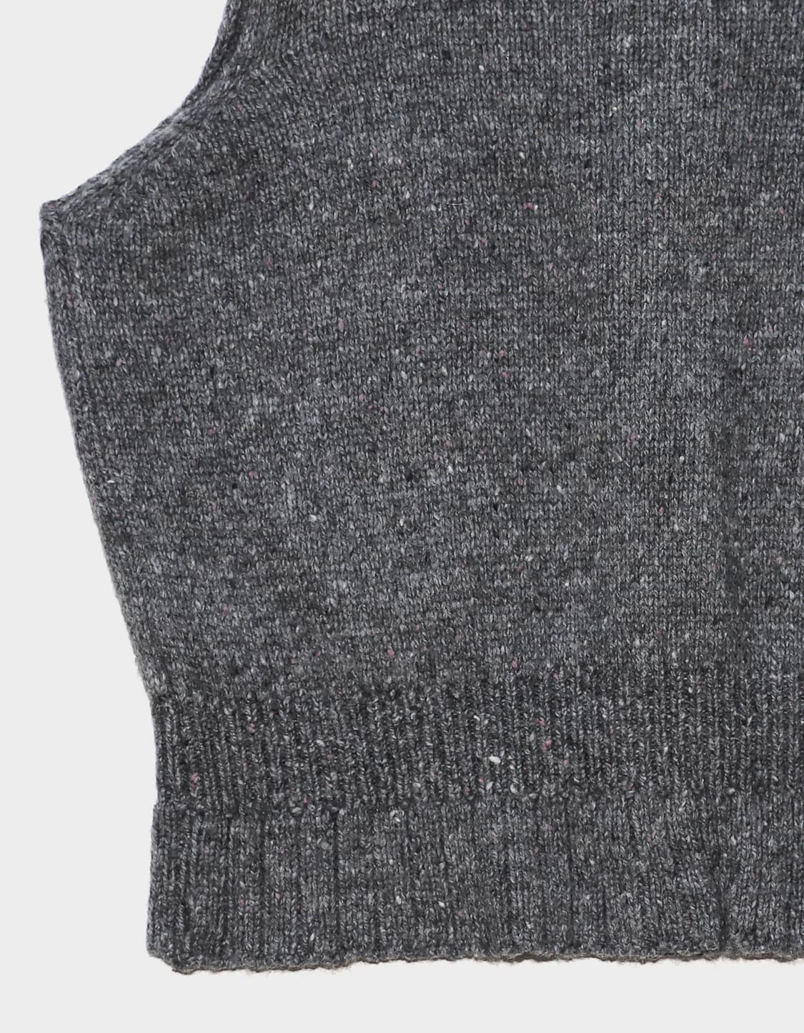 Ponytail homework knit vest charcoal 상품이미지4