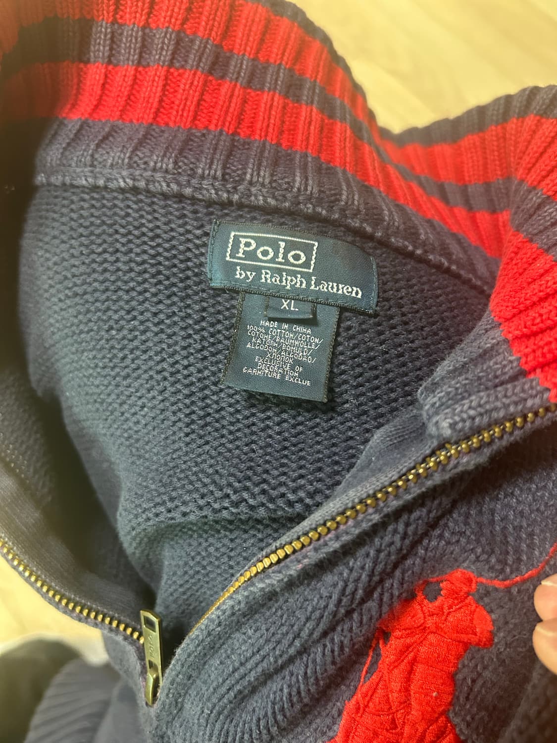 빅폴로 반니트집업 상품이미지7