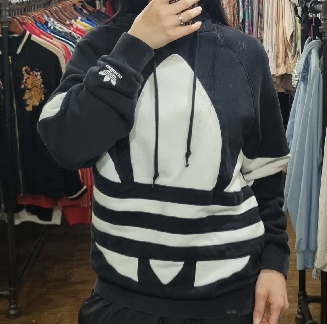 [Hi] adidas 아디다스 후드티 블랙 상품이미지4