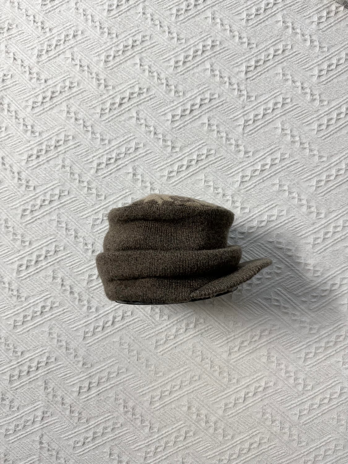 울 혼방 스노우 플레이크 패턴 니트 캡 상품이미지8