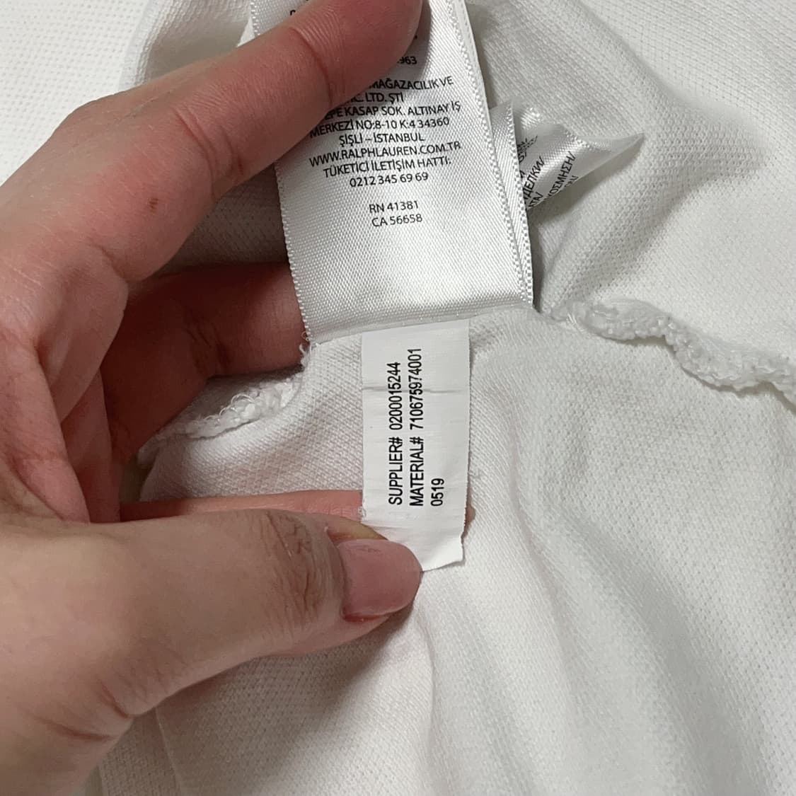 [정품] 폴로 화이트 / 네이비포니 반팔 카라티 [ XXL ] 상품이미지8