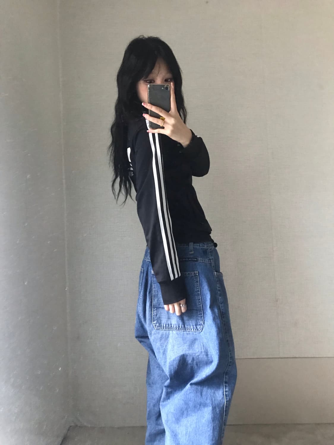 아디다스 블랙 슬림핏 제니져지 상품이미지3