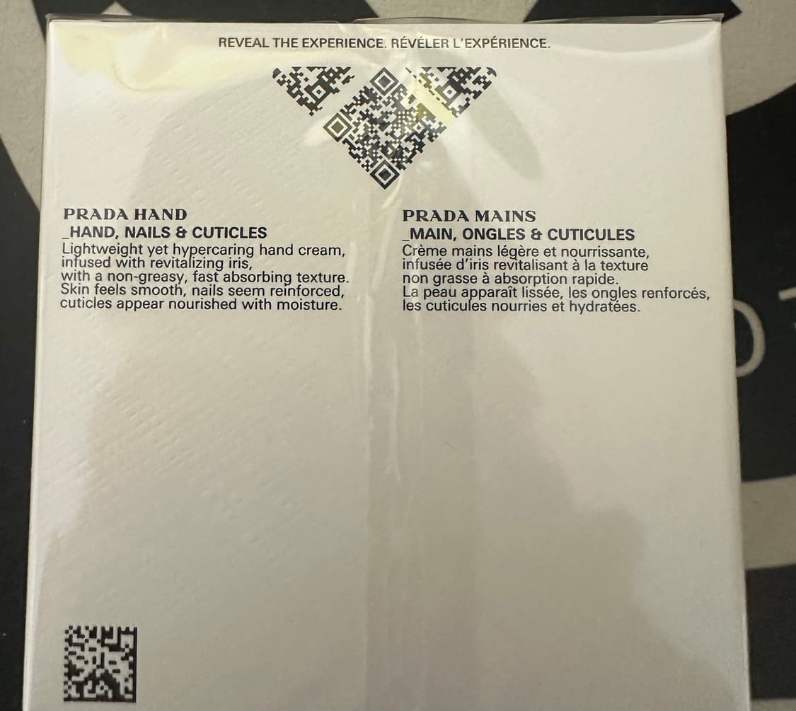 프라다 핸드크림 50ml 새상품 상품이미지2